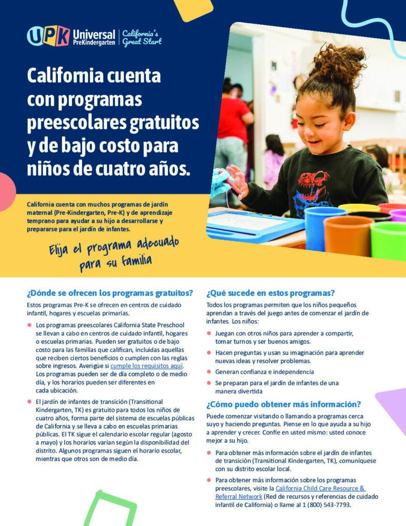 Folleto informativo