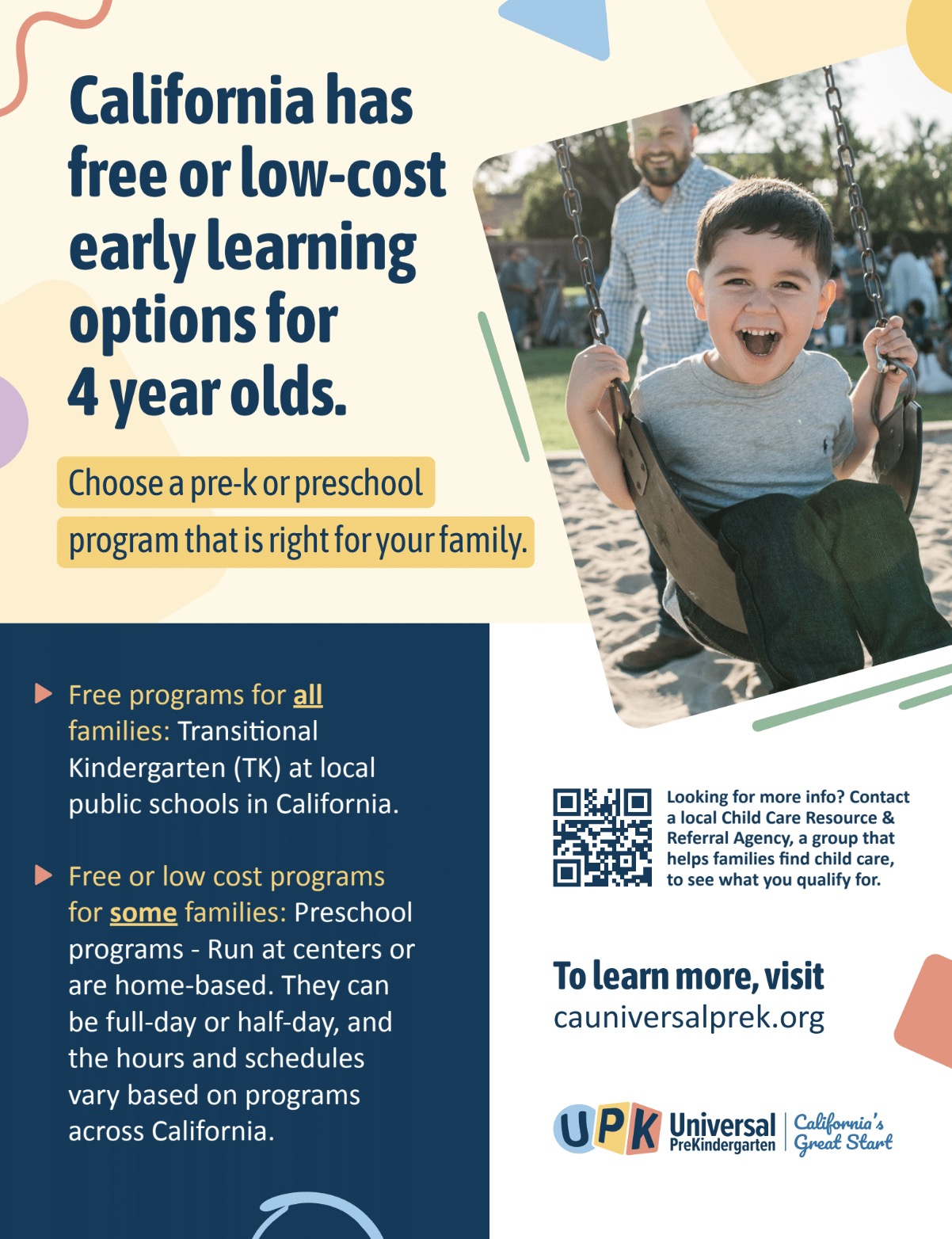 Know Your Early Learning Options Flyer