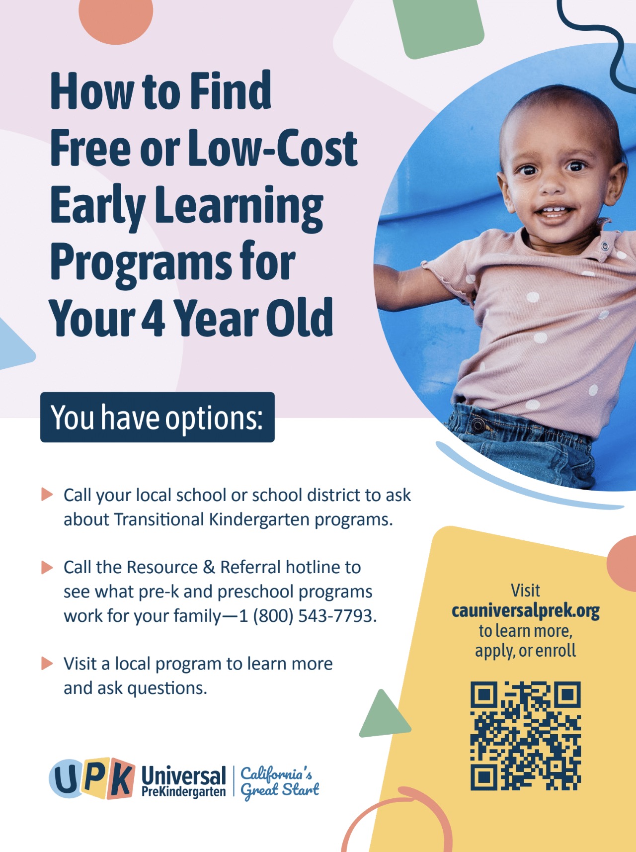Finding Free or Low-Cost Early Learning Poster