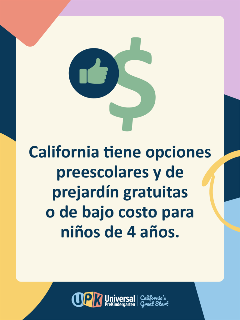 Know Your Early Learning Options Social Graphic es LA 3x4 A