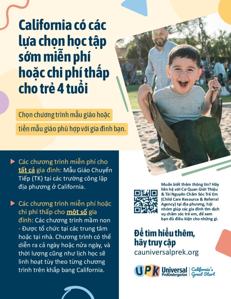 Know Your Early Learning Options Flyer