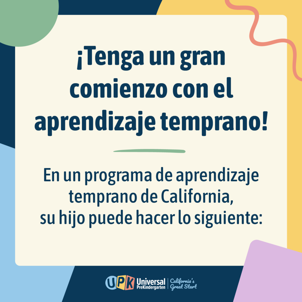 Start Strong with Early Learning Social Graphic es LA 1x1 A