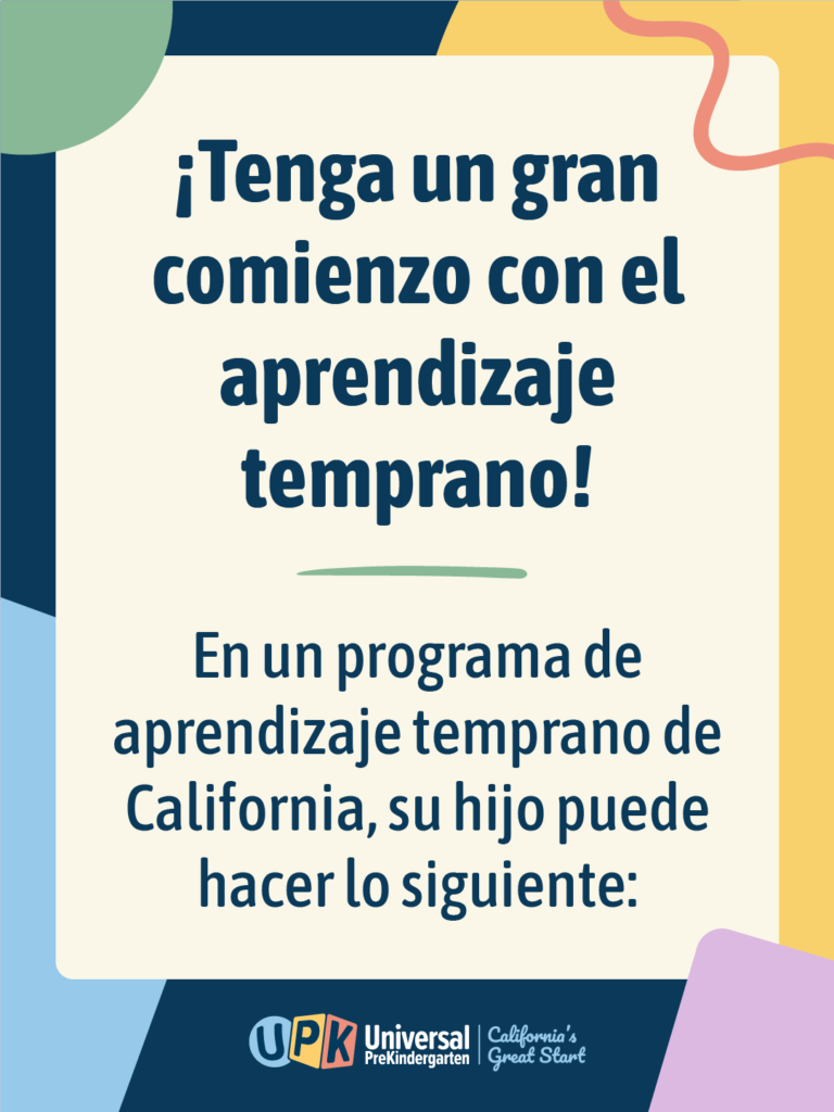 Start Strong with Early Learning Social Graphic es LA 3x4 A